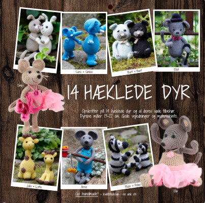 Bog: Go handmade - 14 hæklede dyr