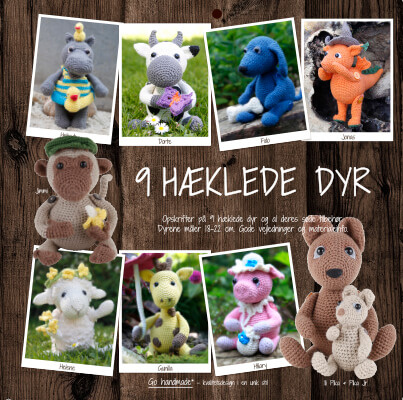 Bog: Go handmade - 9 hæklede dyr