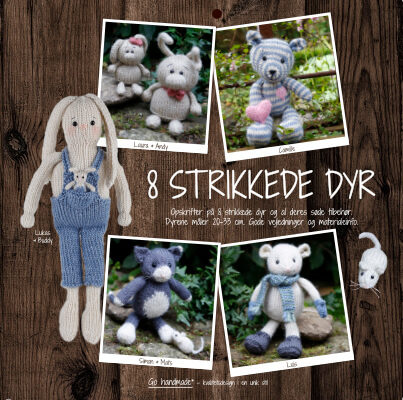 Bog: Go Handmade 8 strikkede dyr