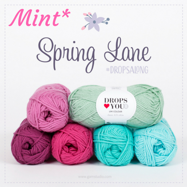 DROPS-Along : Spring Lane (22 nøgler DLY8) - MINT