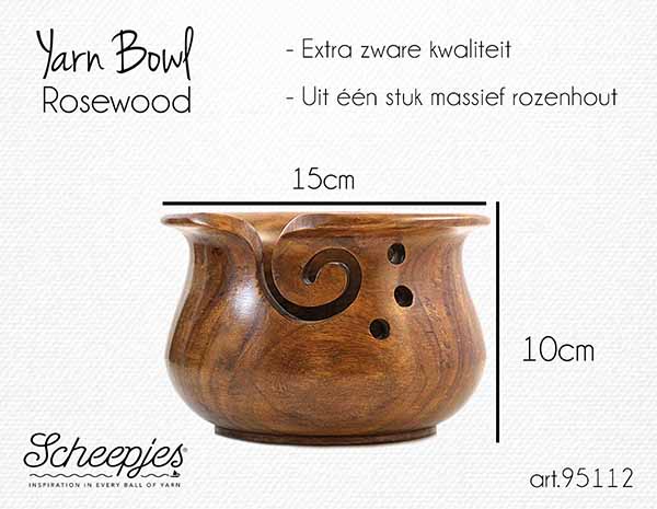 Scheepjes Garnskål Rosentræ Lakeret