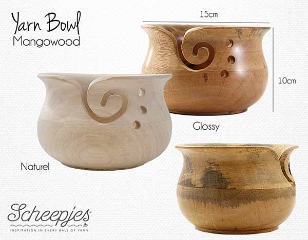 Scheepjes Garnskål Mangotræ Lakeret