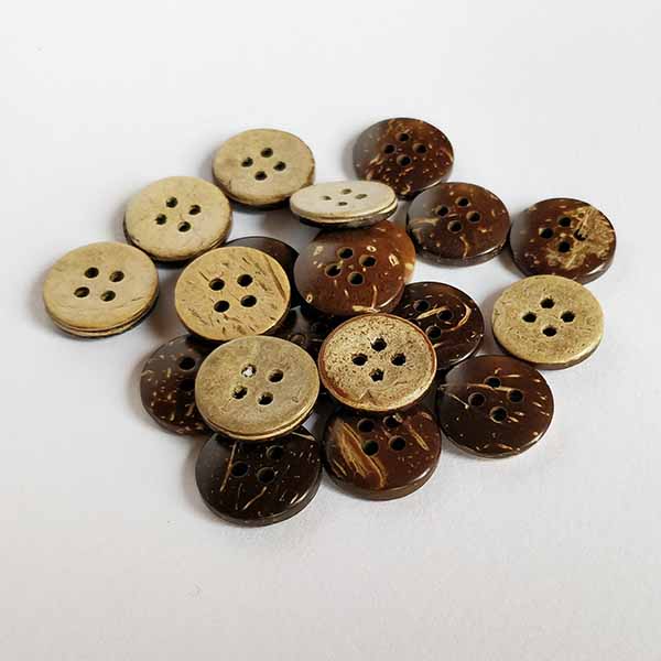 HobbyArts Kokosknapper, 20 mm, 20 stk