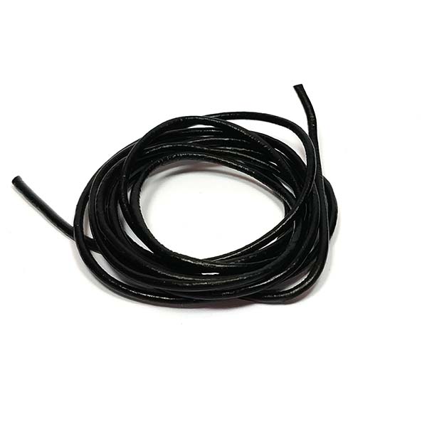 LæderSNOR, Sort, 1 meter, 1.50mm