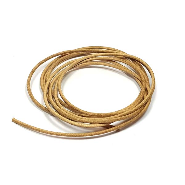 LæderSNOR, Natur, 1 meter, 1.00 mm