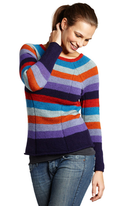 2218BC 7 STRIBET BLUSE