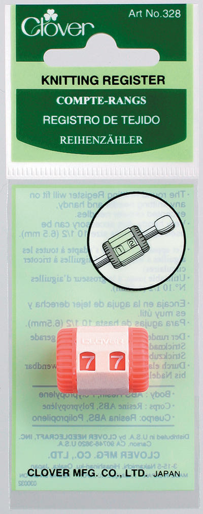 Clover Omgangstæller/pind (rød/hvid)