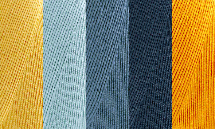 DROPS CAL Mysterium Tæppe SAFRAN - BLÅ