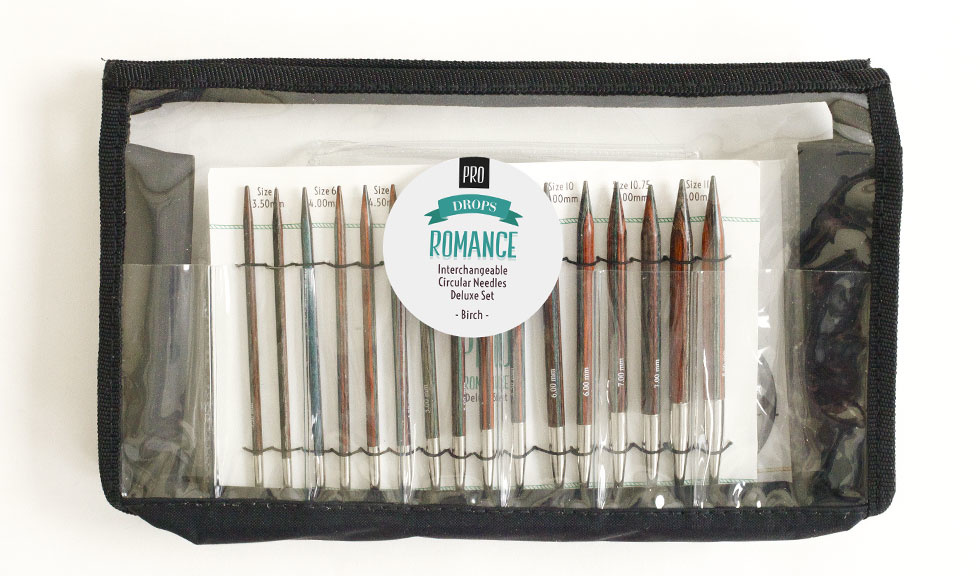 DROPS Pro ROMANCE  Udskiftelige Rundpindesæt Deluxe