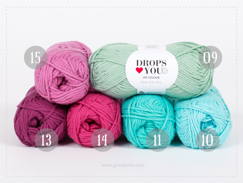 DROPS-Along : Spring Lane (22 nøgler DLY8) - LYNG