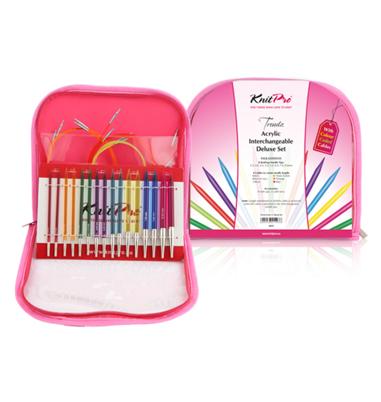 KnitPro Trendz Udskiftelige rundpindesæt DELUXE