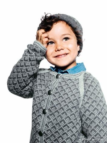 DSA34-11+12 HELMØNSTRET GENSER JAKKE OG LUE