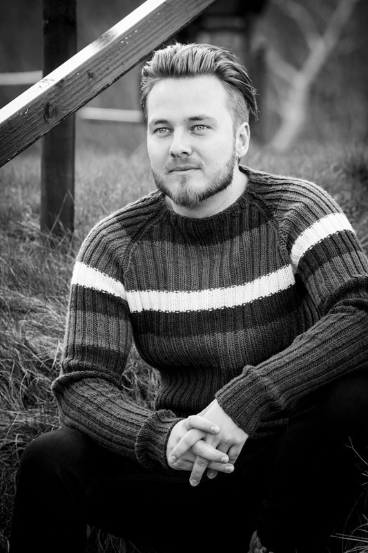 Herresweater i rib - NY!