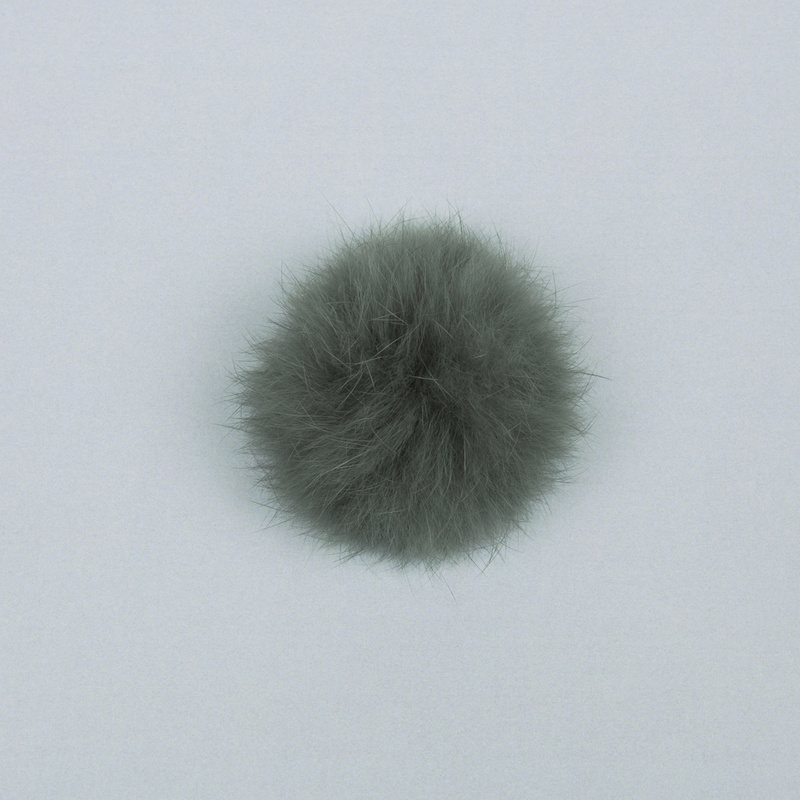 Pompon Kaninhår 6 cm