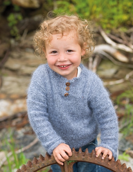 Opskrift fra DU STORE ALPAKKA fra bogen "I all enkelhet" - Design 07 - Lillebrorgenser