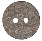 Du Store Alpakka DL15833-28 Kokosknap med blomster 1,5cm