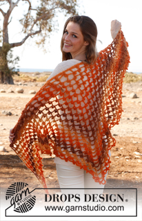 DROPS Verdi 08 Orange/gul/brun