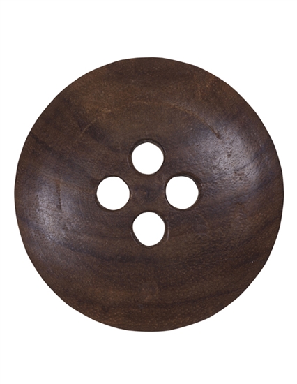 Du Store Alpakka Brun træknap 48 mm (LB4332-48)