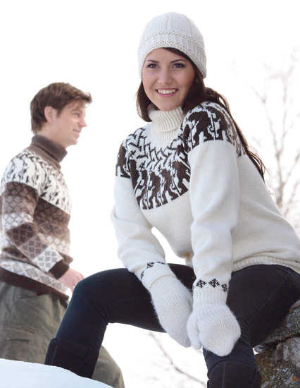 Noreg - damegenser med trollmønster