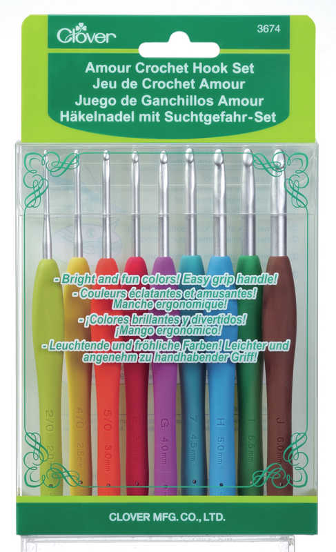 Clover AMOUR Hæklenålesæt (9 str.)