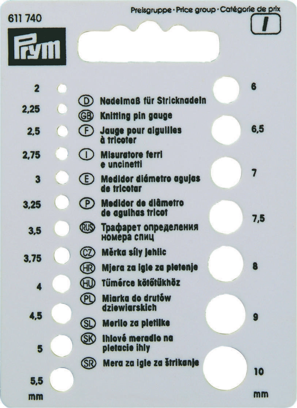 Prym, pindemåler, plast