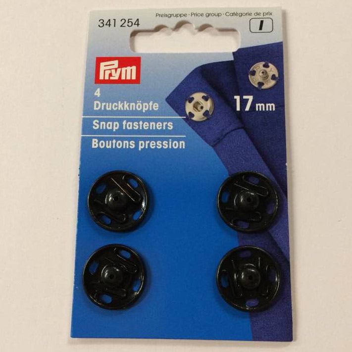 Prym Tryklåse, Sort, 6-21mm