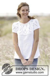 170-27 Summer Leaves Top by DROPS Design