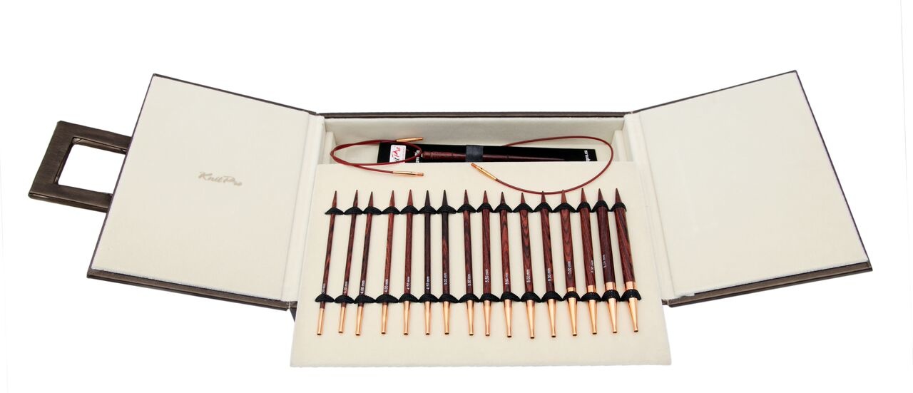 KnitPro Symfonie ROSE Deluxe Udskiftelige Rundpindesæt