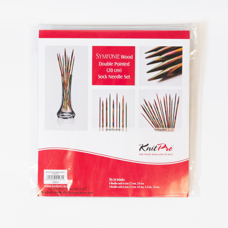KnitPro SYMFONIE Strømpepindesæt 10 cm (5 str. 2.00-4.00mm)