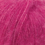 DROPS Alpaca Brushed Silk Uni Colour 18 Cerise