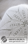 White Flower Pillow by DROPS Design