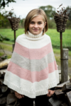 Stribet poncho i Mayflower Easy Care Classic