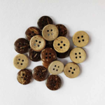 HobbyArts Kokosknapper, 15 mm, 20 stk