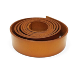 Læderrem, mørk natur, 25 mm